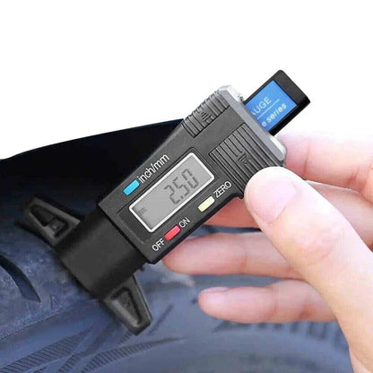 Digital Tyre Tread Depth Gauge with large LCD and galvanic iron probe measuring tire tread for cars and trucks